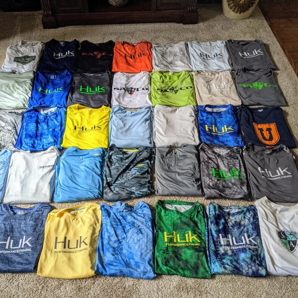 HUK, Aftco Performance Fishing/Sun Shirts - Picture 1 of 6
